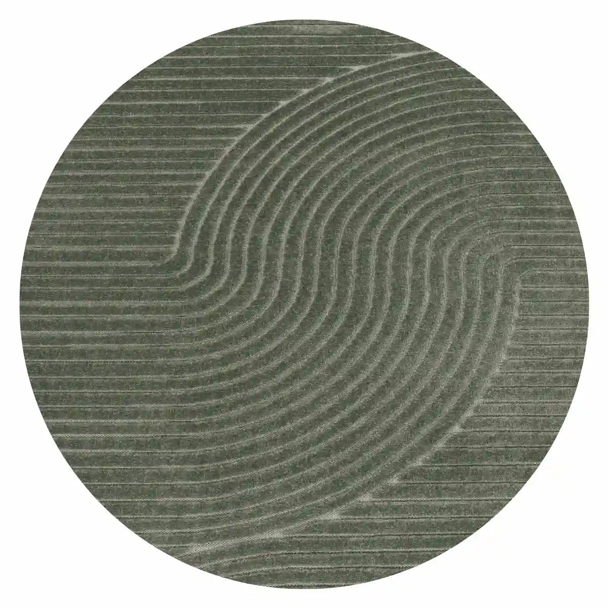 Tapis Rond Design Sculo