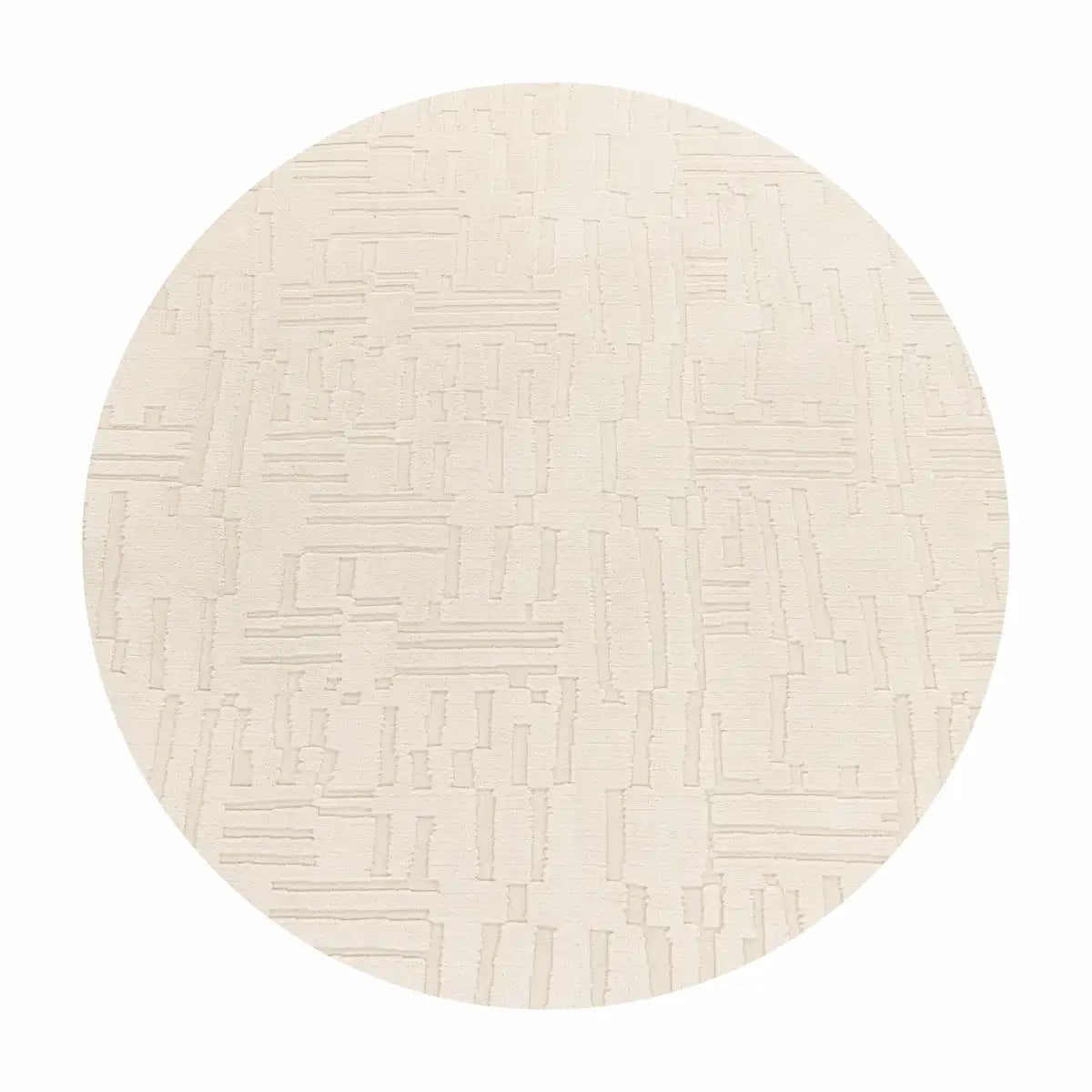 Tapis Rond Design Sova sur fond blanc