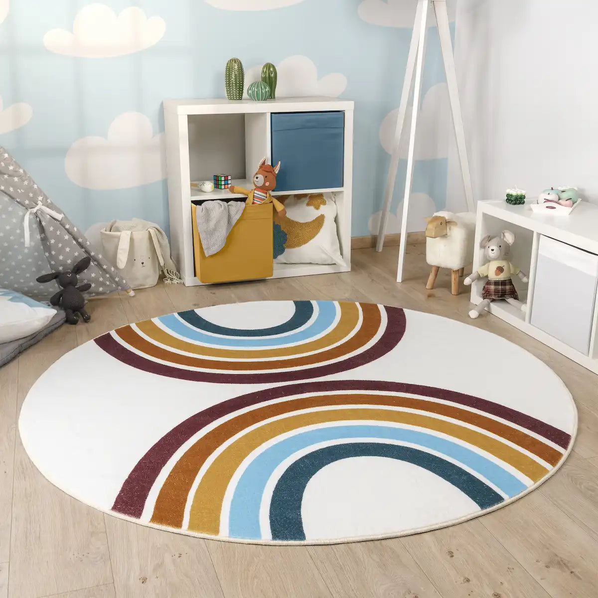 Tapis Rond Enfant Arceau - Multicolor