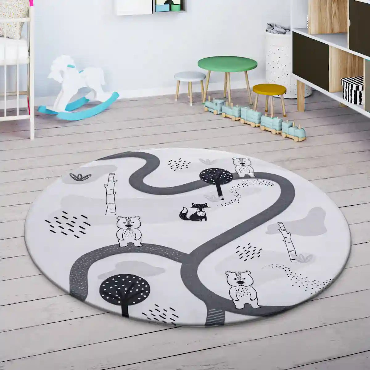 Tapis Rond Enfant Circulo - Tapis chambre enfant