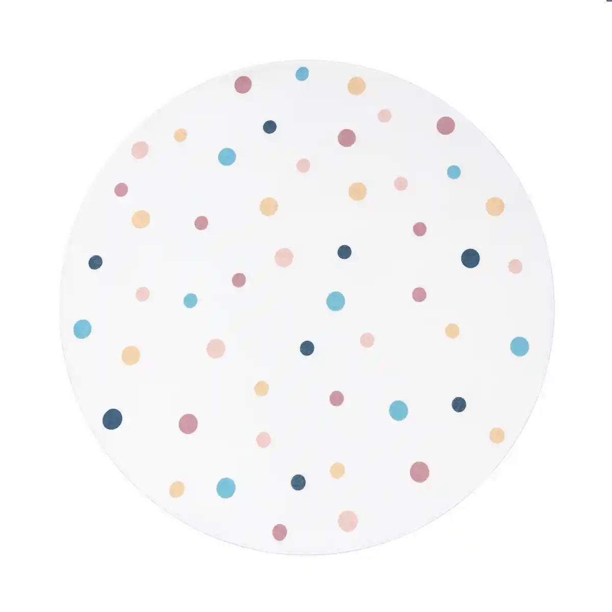 Tapis Rond Enfant Paleto - Fond Blanc
