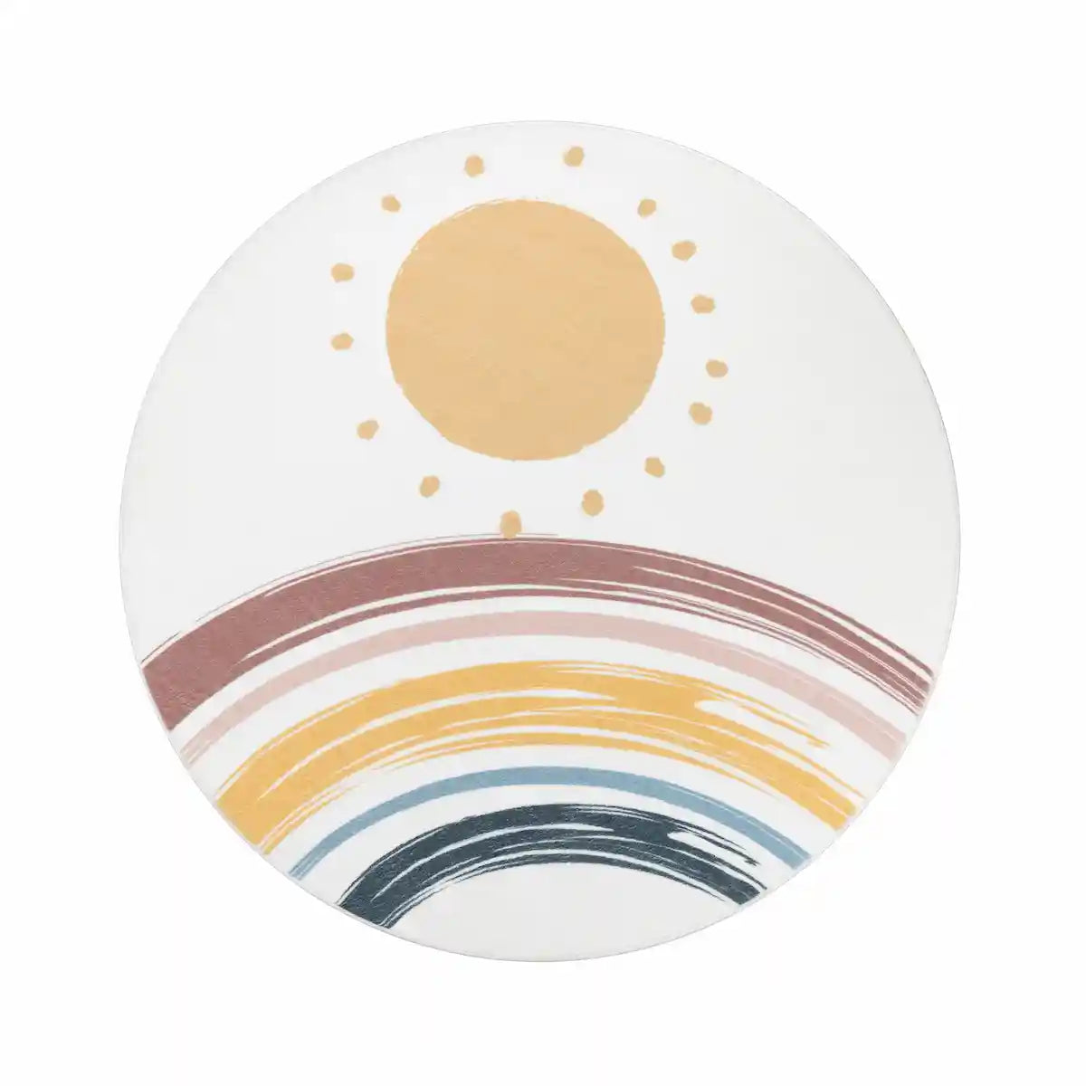 Tapis Rond Enfant Solarc sur fond blanc