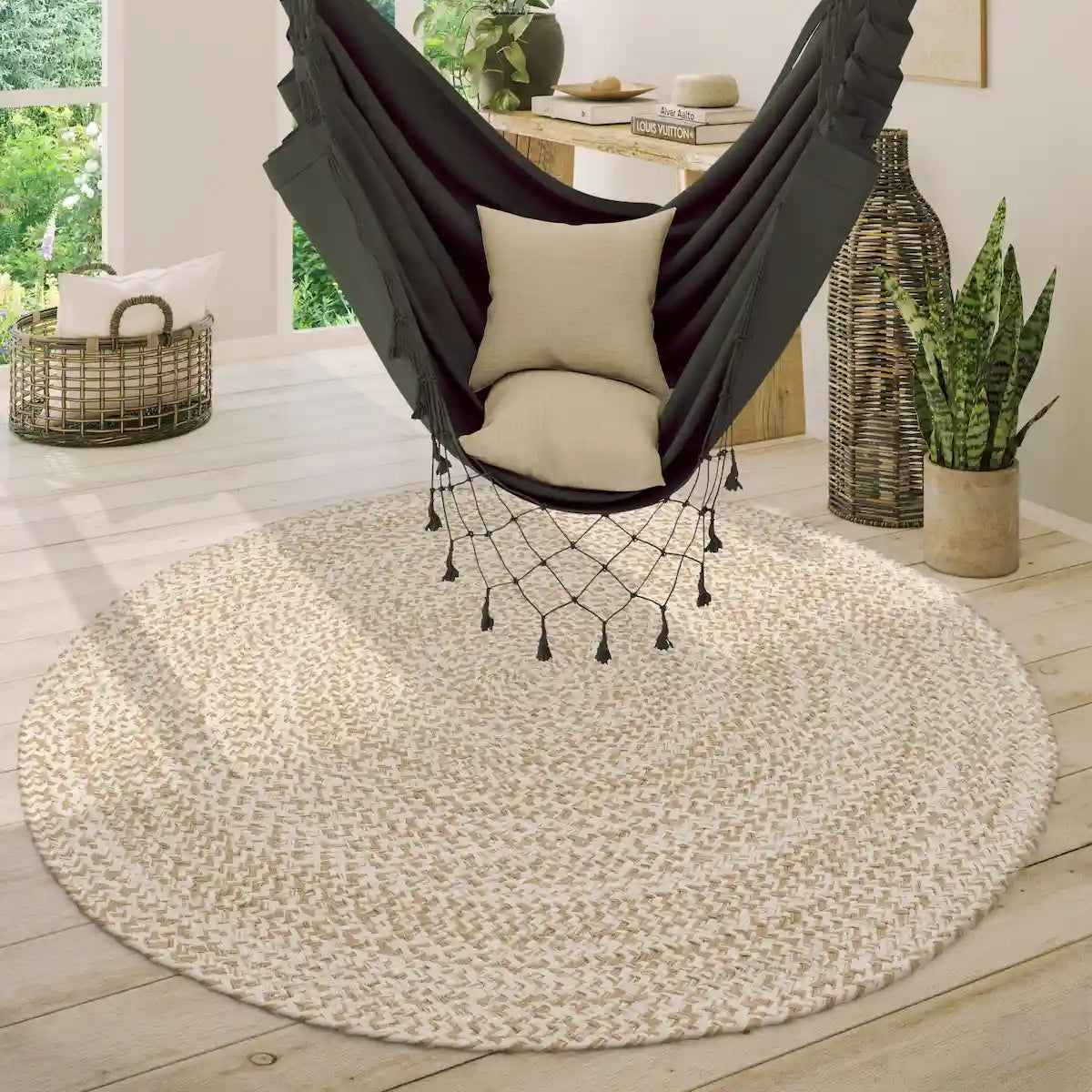 Tapis Rond Jute Pavo - Beige