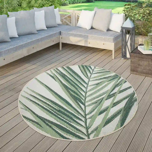 Tapis Rond Naturel Feulito