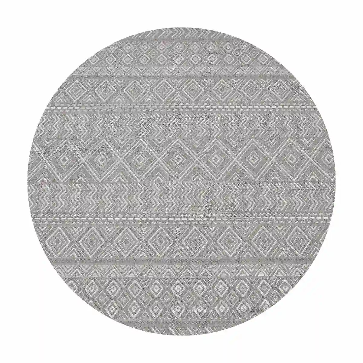 Tapis Rond Scandinave Fjord Gris