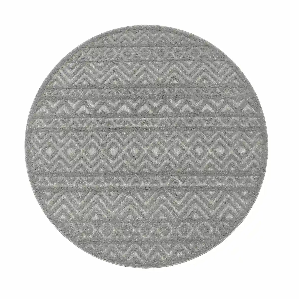 Tapis Rond Zagora Gris
