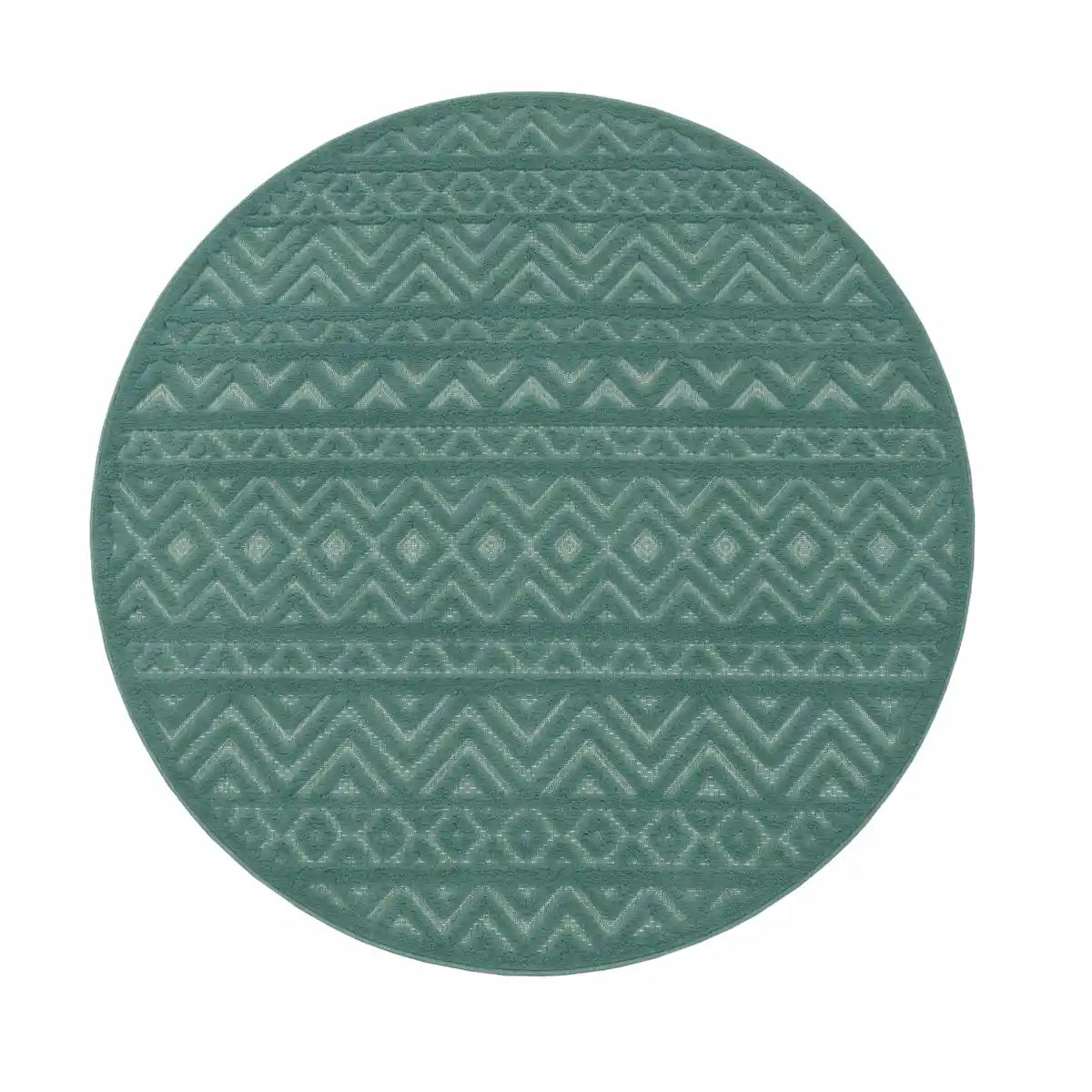 Tapis Rond Zagora Turquoise