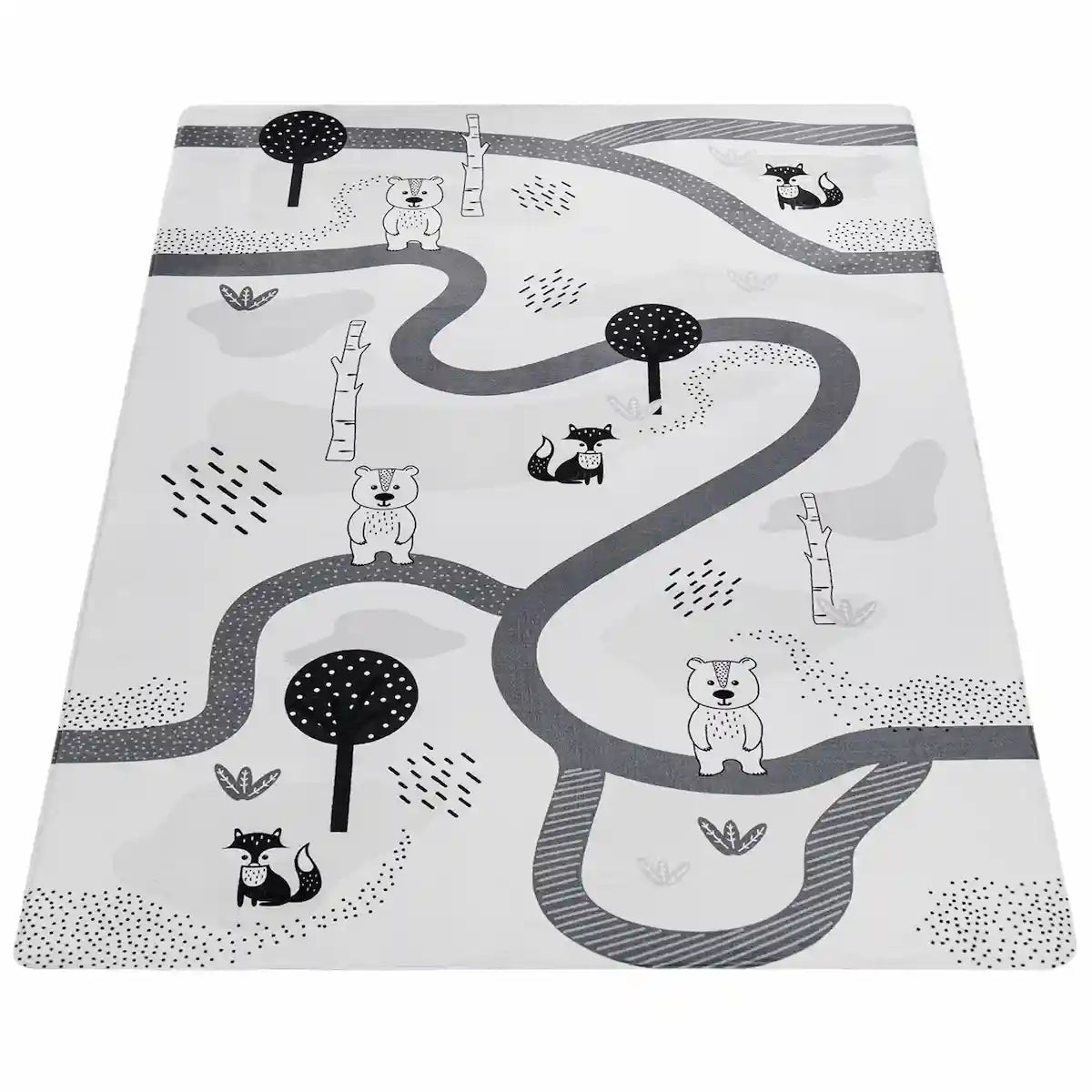 Tapis Route Enfant Polario sur Fond Blanc