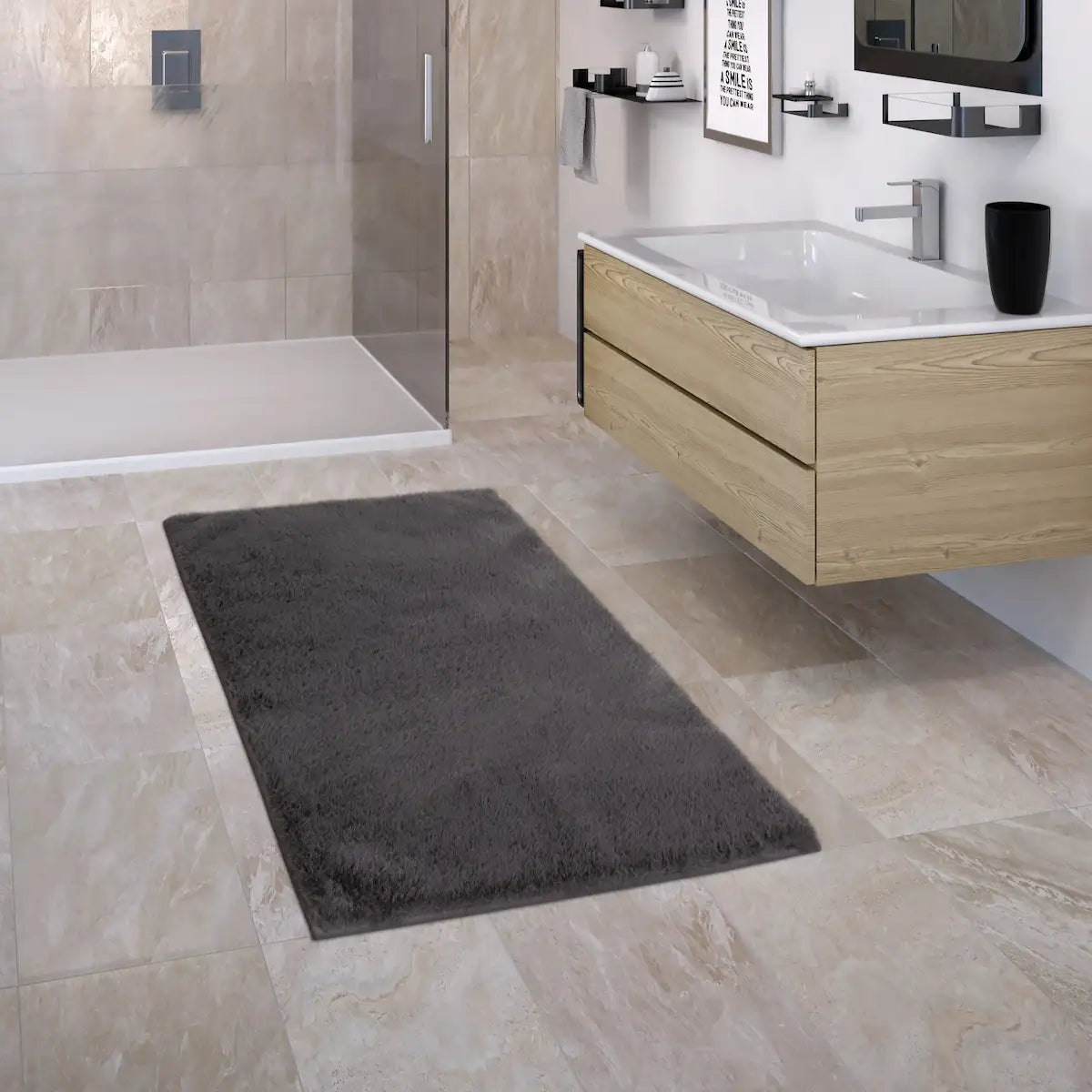 Tapis Salle de Bain Doucito - Anthracite