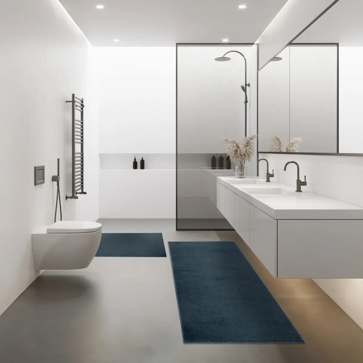 Tapis Salle de Bain Nymba Bleu Marine