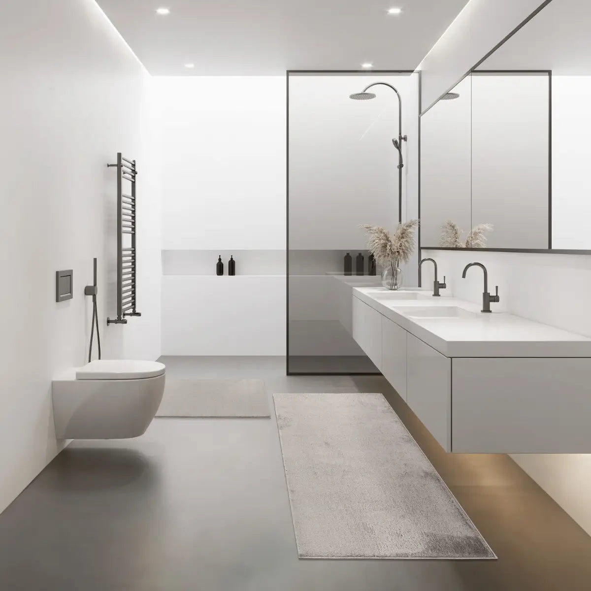 Tapis Salle de Bain Nymba Gris