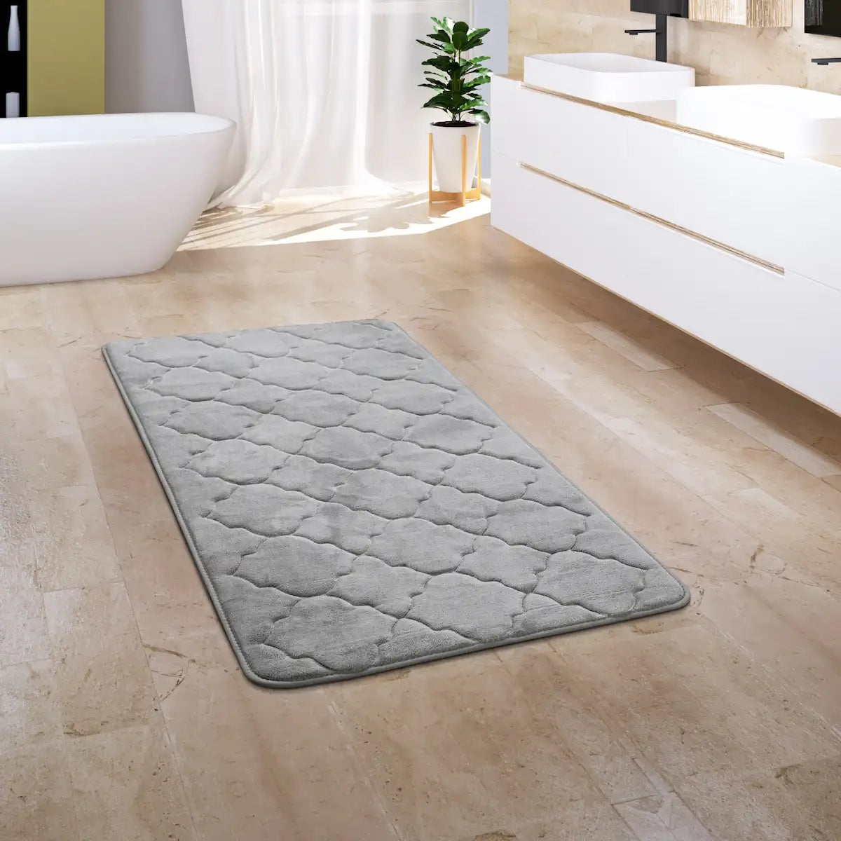 Tapis Salle de Bain Royala - Gris