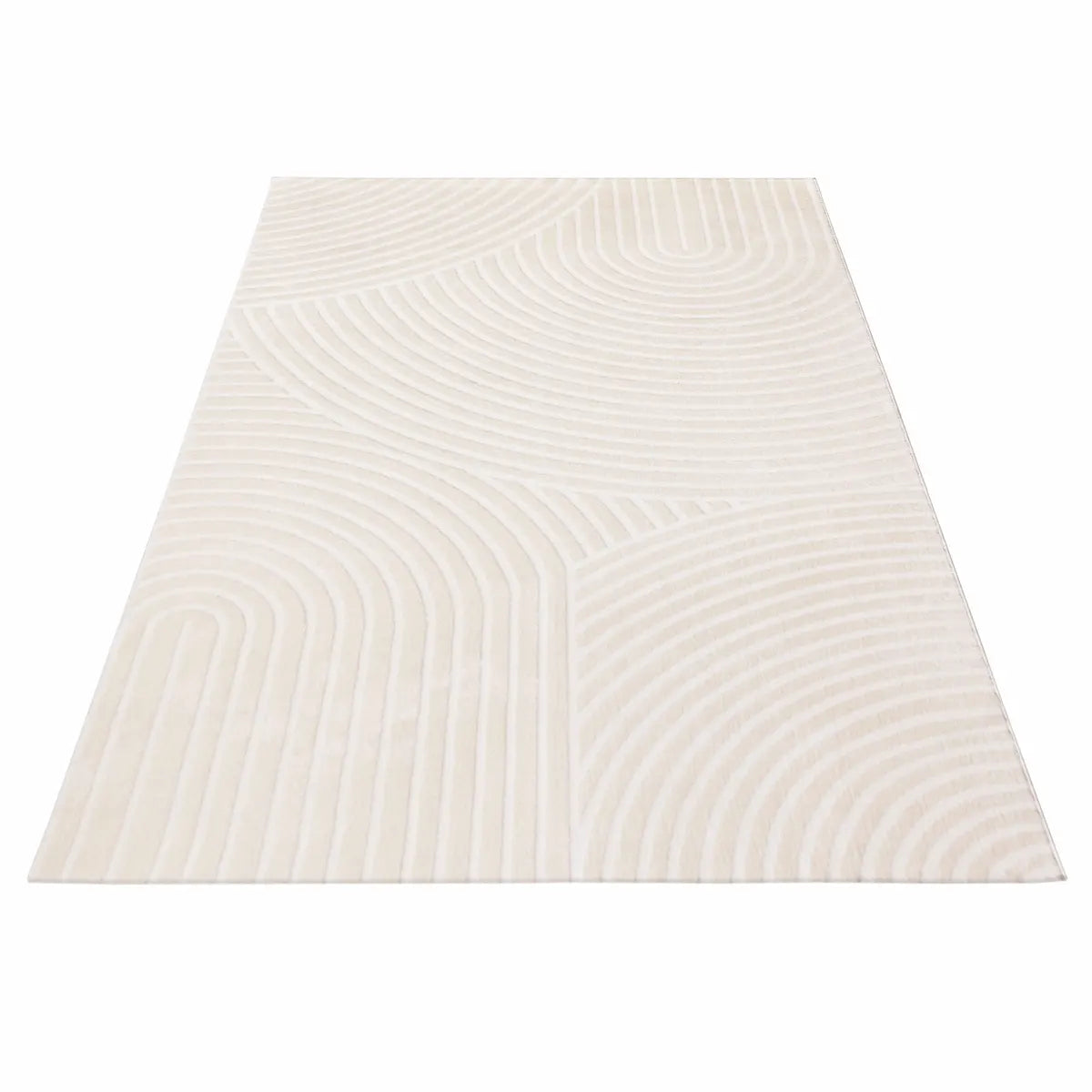 Tapis Scandinave Creamy sur fond blanc
