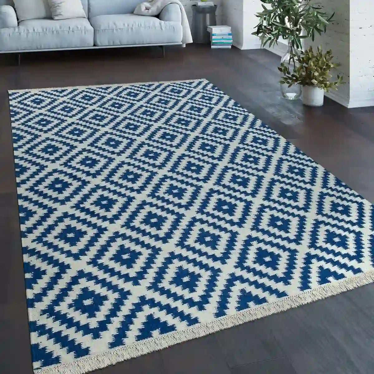 Tapis Scandinave Faza Bleu