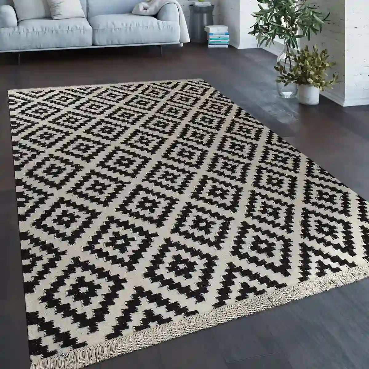 Tapis Scandinave Faza Noir