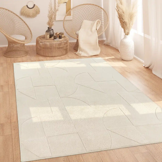 Tapis Scandinave Liva - Tapis de salon minimaliste et scandinave