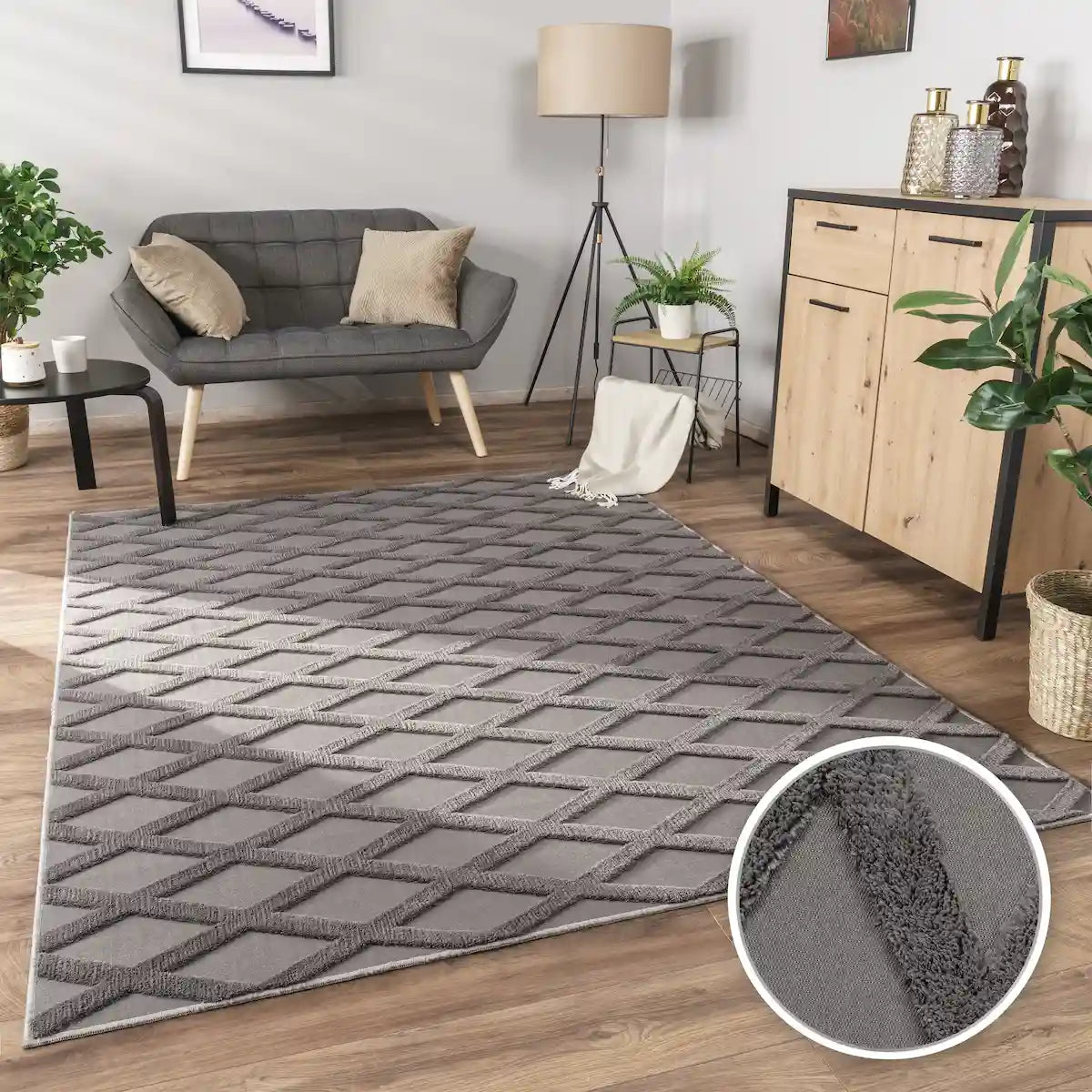 Tapis Scandinave Nova - Anthracite