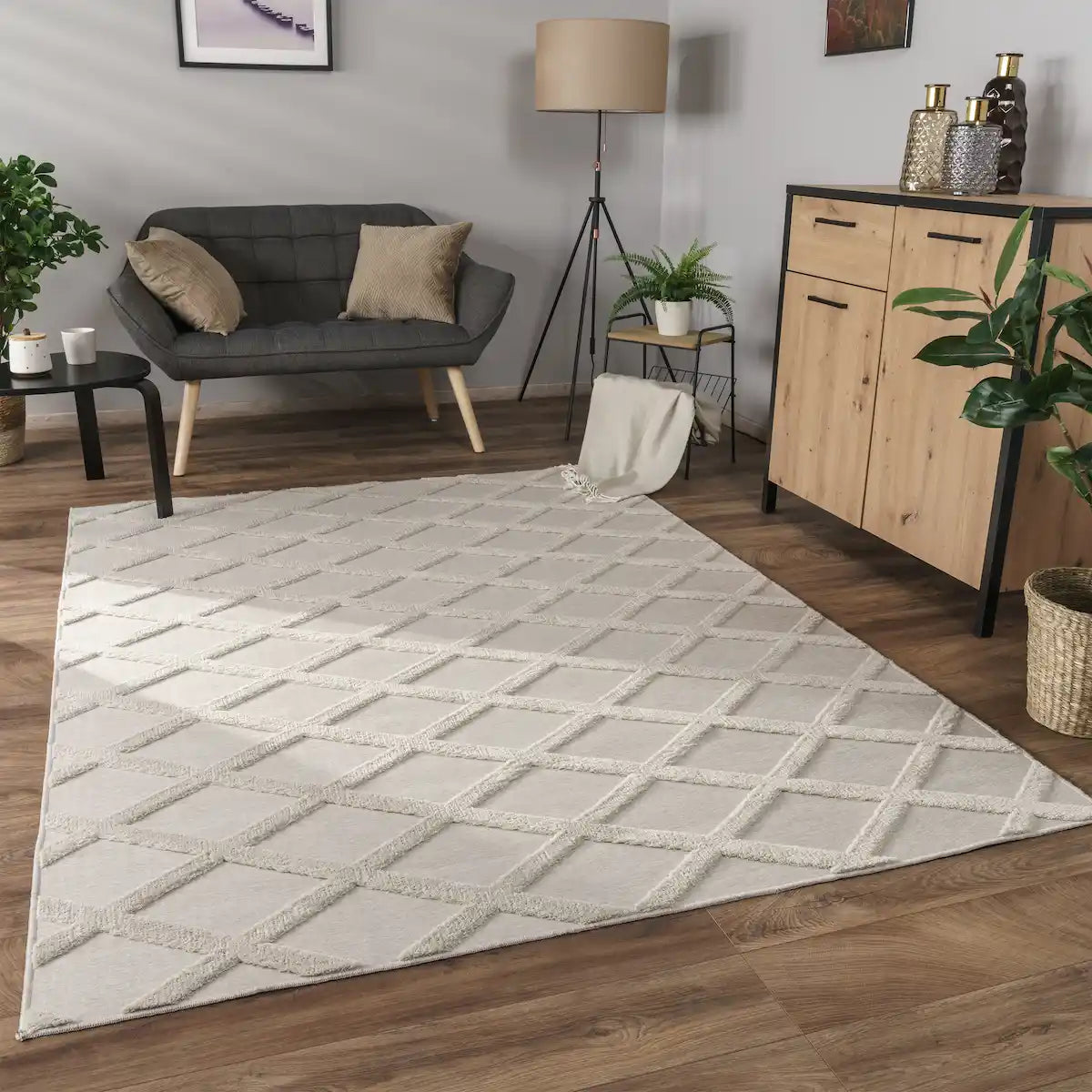 Tapis Scandinave Nova - Crème