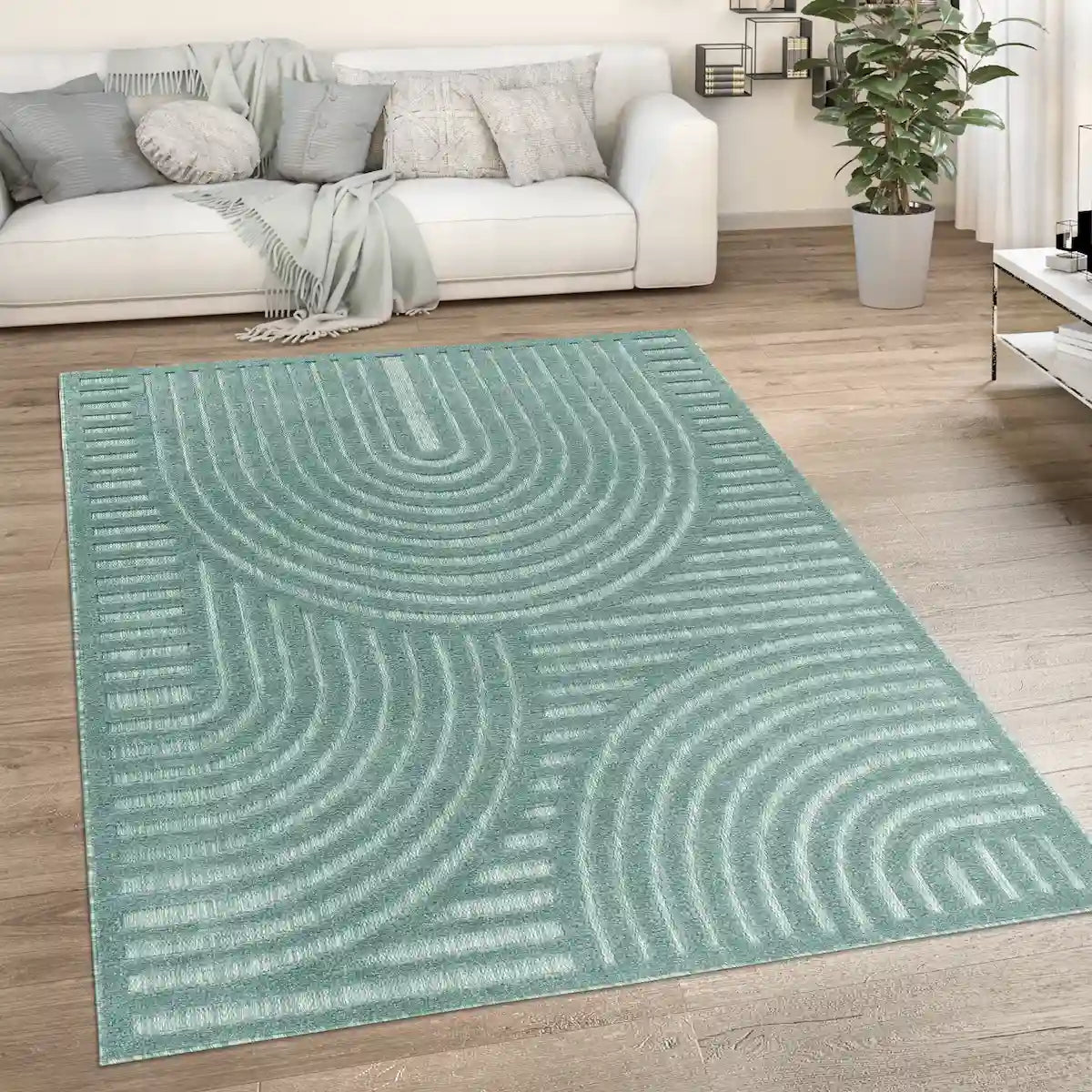 Tapis Scandinave Zola - Turquoise