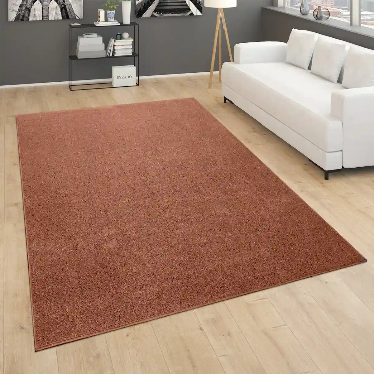 Tapis Uni Basic Marron