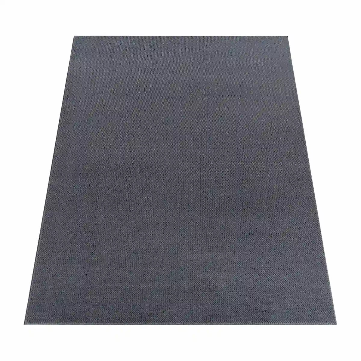 Tapis Uni Borea Anthracite sur fond blanc
