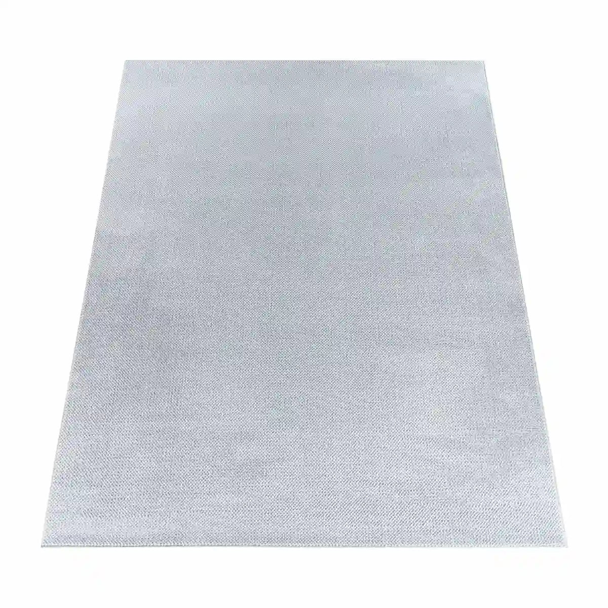 Tapis Uni Borea Gris sur fond blanc