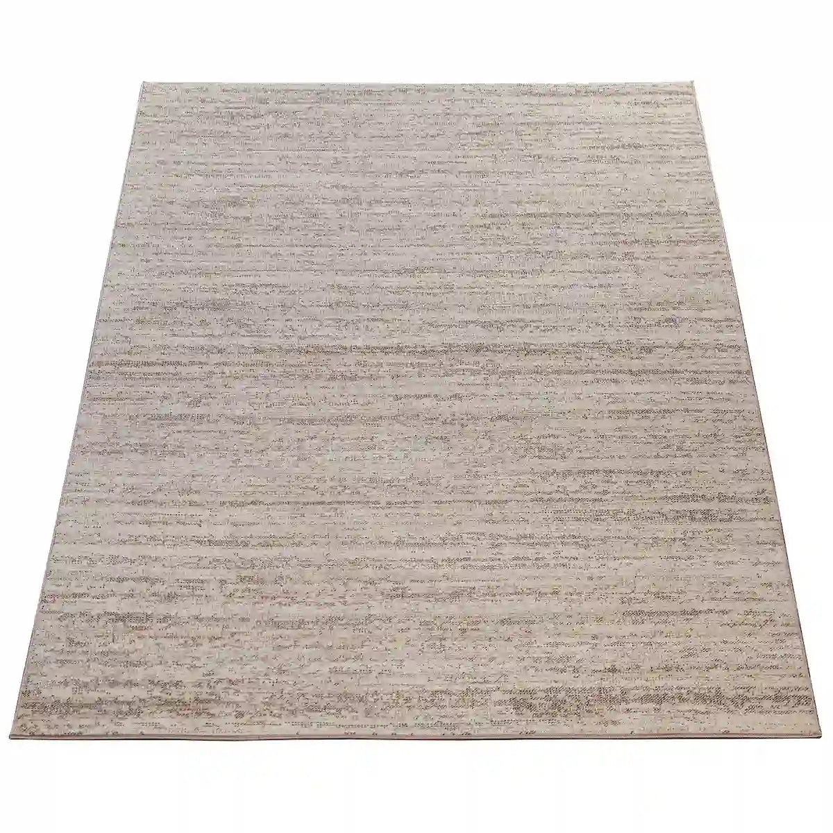 Tapis Uni Luby Cream sur fond blanc
