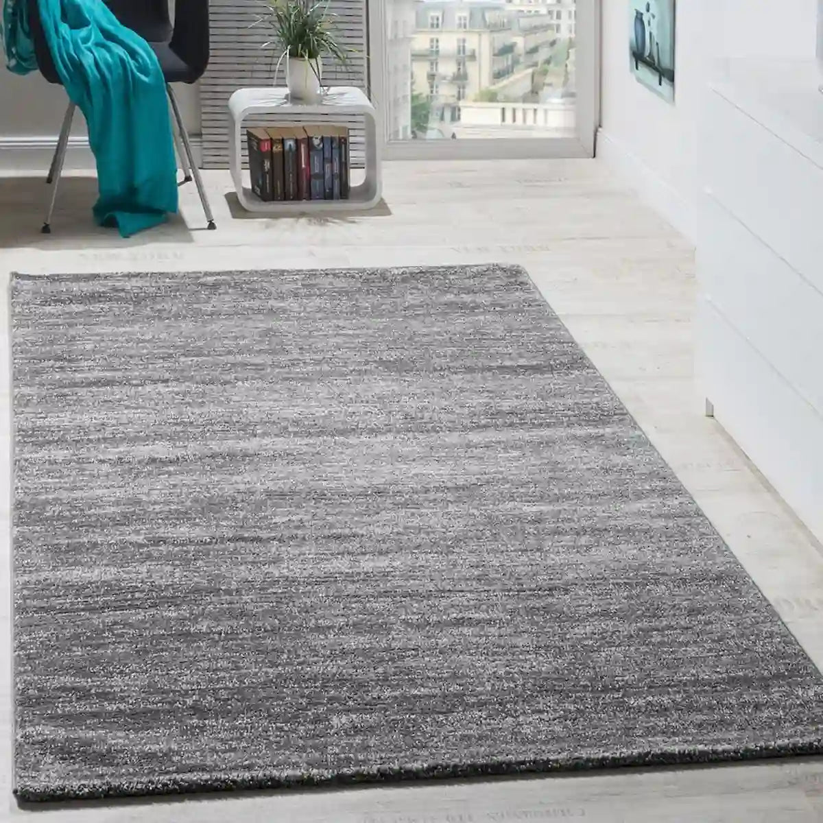 Tapis Uni Luby Gris