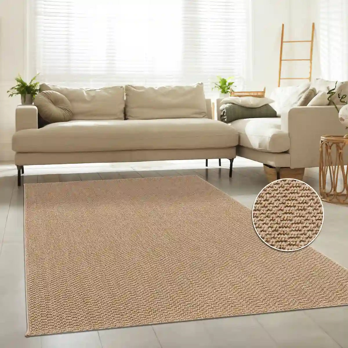 Tapis Uni Nara Beige