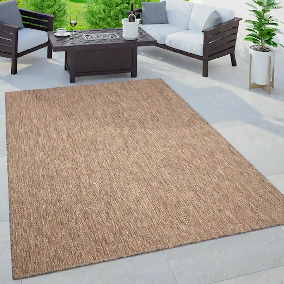 Tapis Uni Tisseo Beige