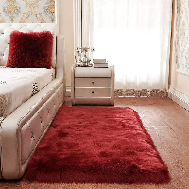 Tapis Doux Rouge - Hoca Design