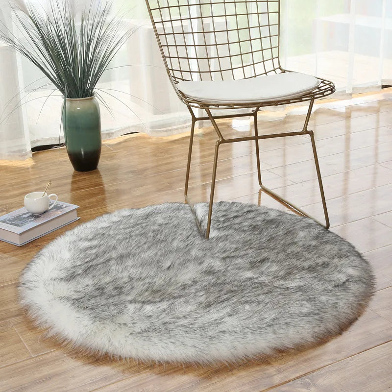 Tapis Rond Gris Liubov - Hoca Design