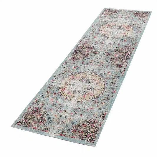Tapis De Couloir Vintage Iris - Multicolor