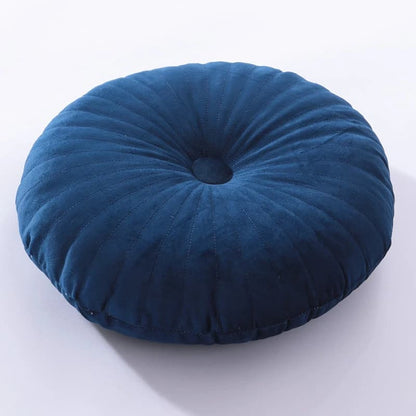 Coussin plat bleu foncé