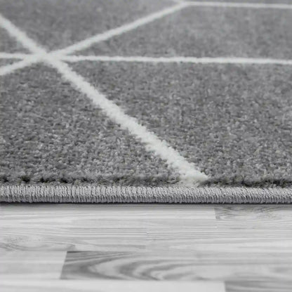 Bordure Tapis Design Cubra Gris