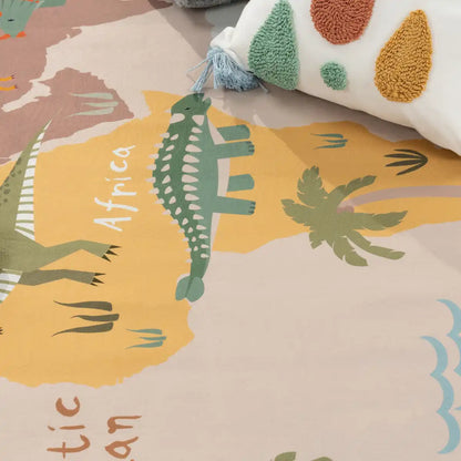 Détails Tapis Carte du Monde Dino