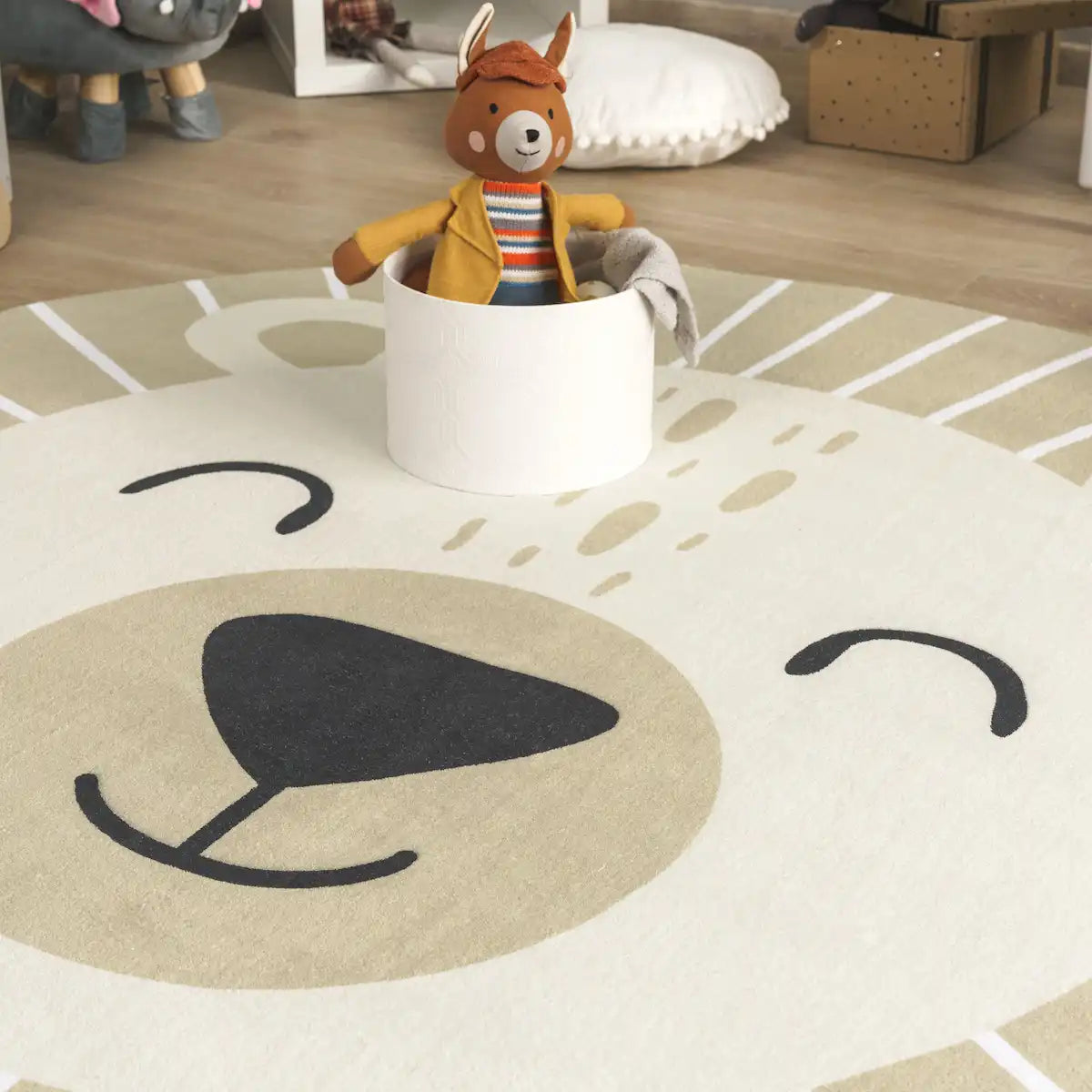 Détails Tapis Rond Enfant Buno