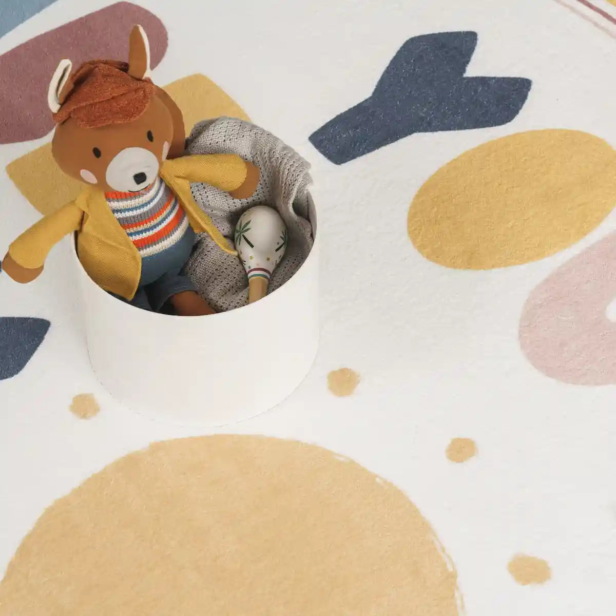 Détails Tapis Rond Enfant Shinou