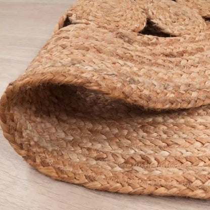 Dos Tapis Rond Jute Moza