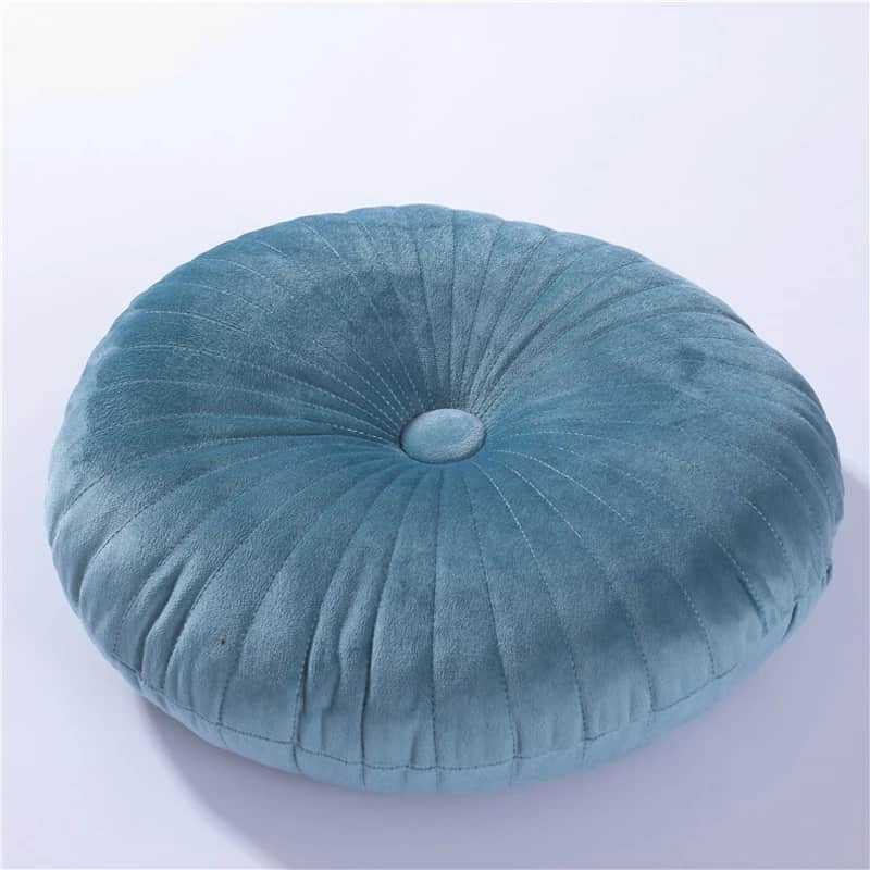 Coussin plat bleu clair