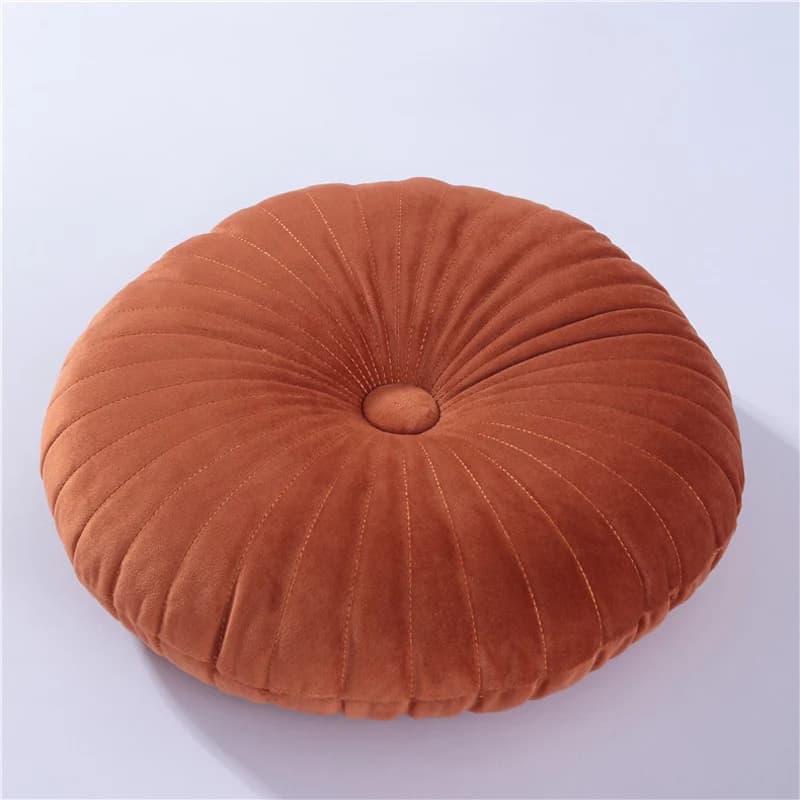 Coussin plat orange