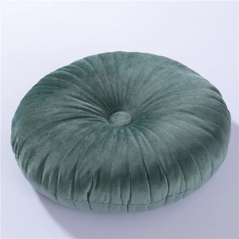 Coussin plat vert