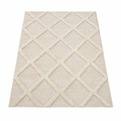 Tapis Berbère Losata couleur cream sur fond blanc