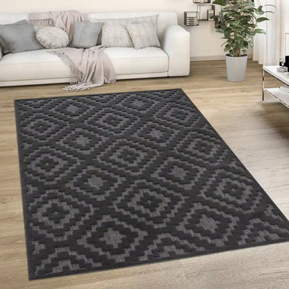 Tapis Berbère Aduz Anthracite - Tapis salon