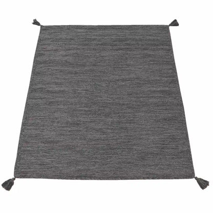 Tapis Berbère Uni Gris sur fond blanc
