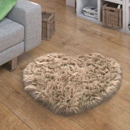 Tapis Coeur Beige