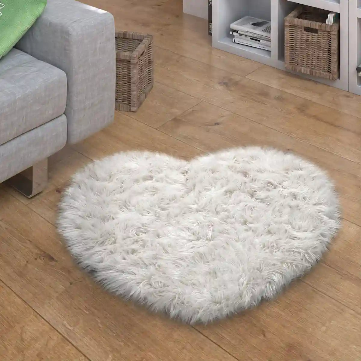 Tapis Coeur Blanc