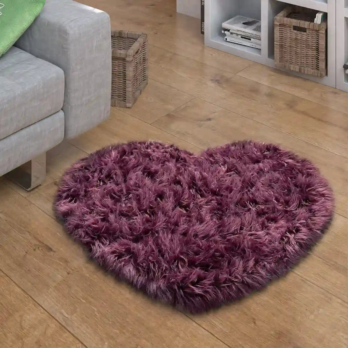 Tapis Coeur Violet