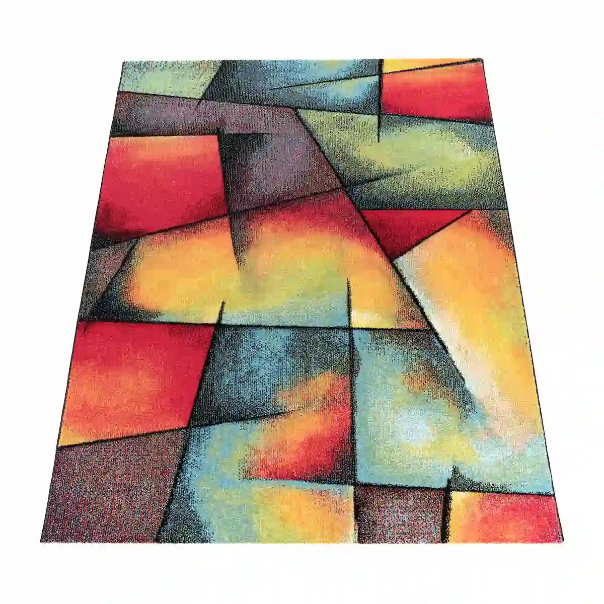 Tapis Coloré Naria sur fond blanc