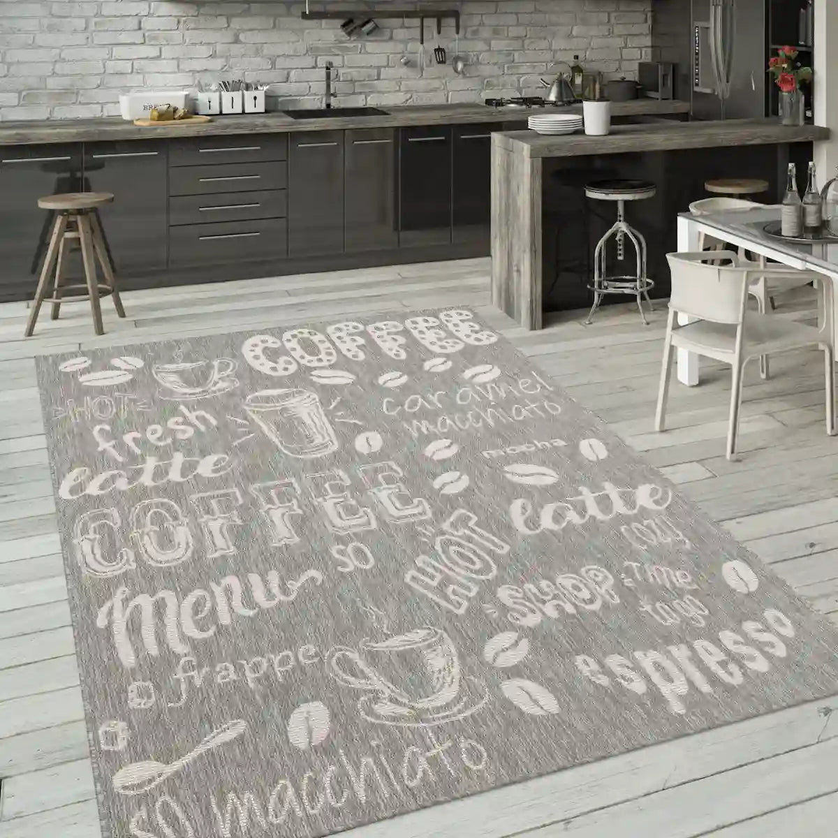 Tapis Cuisine Break Gris